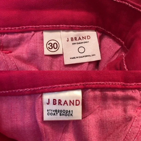 J BRAND Hewson Mid Rise Shock Pink Skinny Jeans - Picture 4 of 8